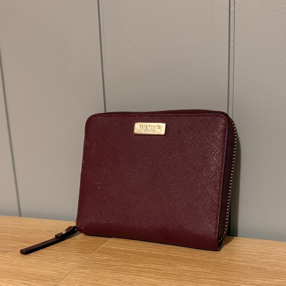 Kate Spade Burgundy Leather Wallet